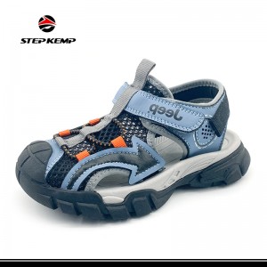 ເກີບເດັກນ້ອຍຊາຍປິດ Toe Toddler Sport Sandals Little Kid Summer Shoes