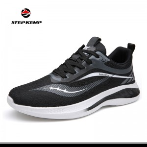 კომფორტული Fly Knit Mesh Material Sneaker მამაკაცის სპორტული ფეხსაცმელი სირბილისთვის