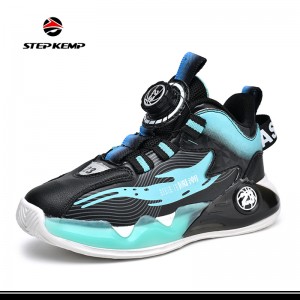 Новые продукты Красочный дизайн Детские кроссовки на платформе Повседневная прогулочная баскетбольная обувь