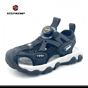 Zatvorene cipele za dječake, crne sportske sandale za planinarenje na otvorenom