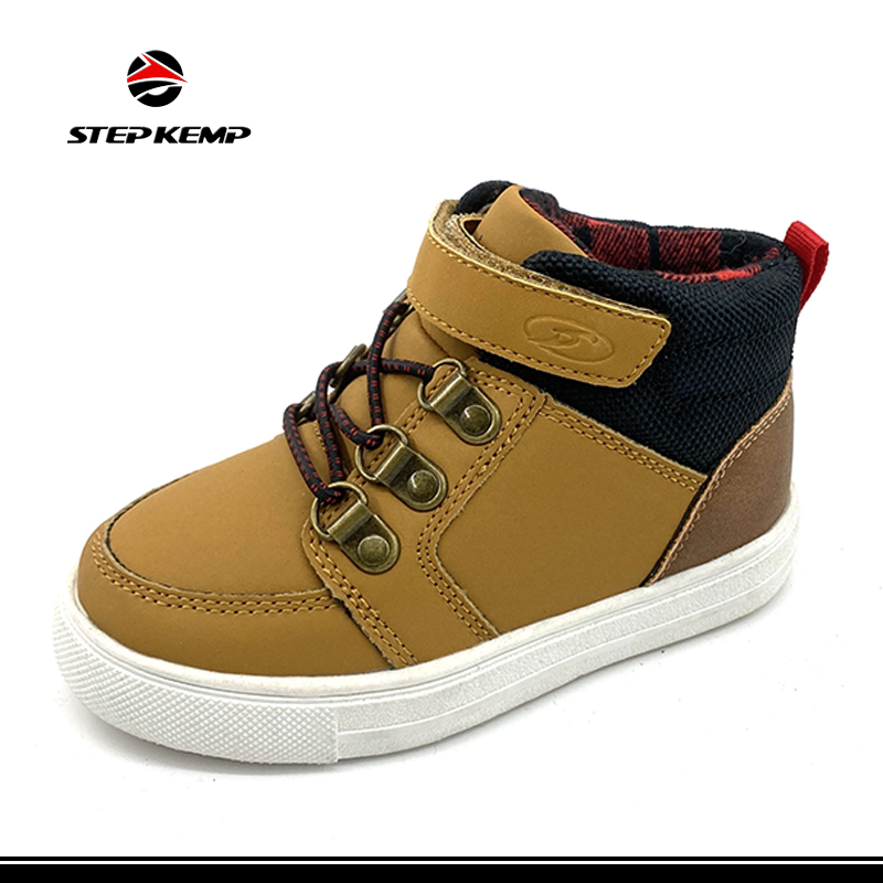 Slip Oil Resistant PU Upper High Cut Skate Shoes para sa mga Bata