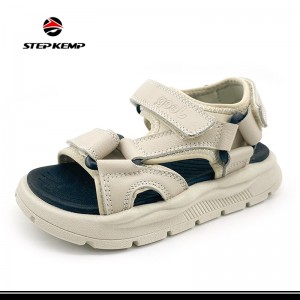 Stylish Custom Solid Color Fashion Anti Slip Children Footwear Baby Sandals