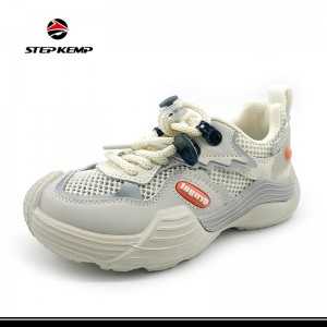 Boys Girls Sneakers Kids Lightweight breathable elere Ṣiṣe Tennis Amọdaju Shoes