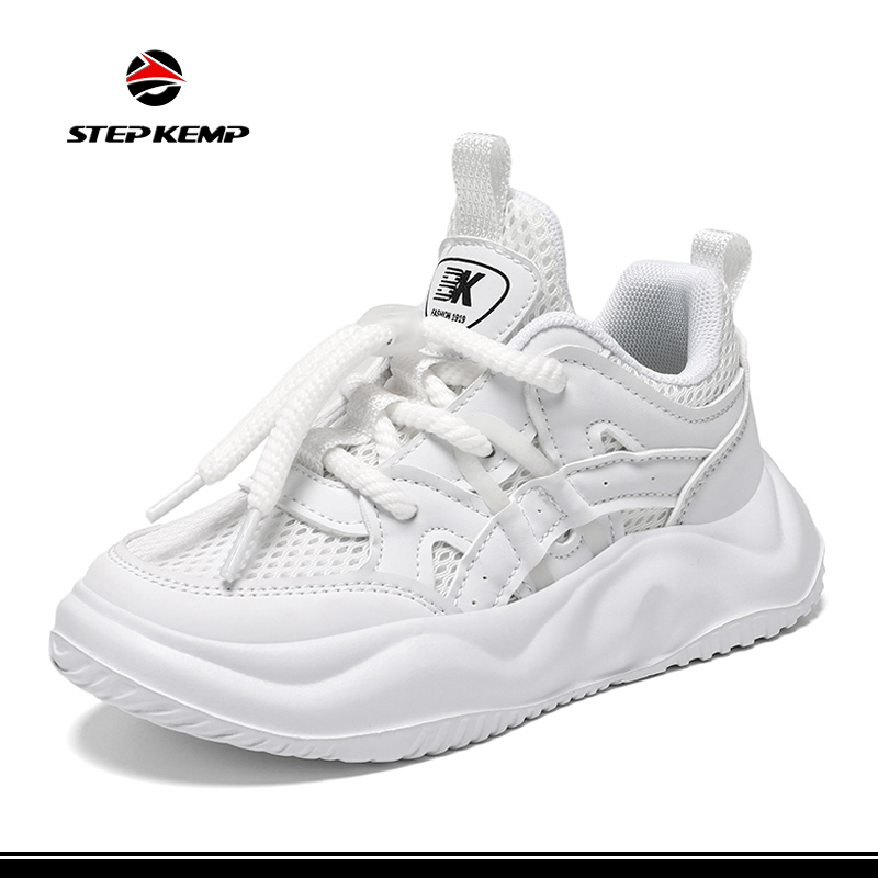 Kids Girls Boys Cushion Tennis Running Shoes School Sport Athletic Fitness Sneakers
