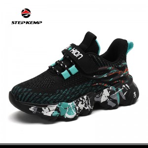 Kids Girls Boy Flyknit Tennis Sport Running Sneakers Casual Ambulans Fashion Sneakers