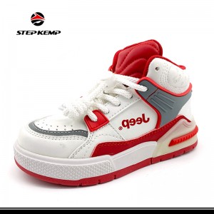 Custom Logo High Top Fashion Sport Comfortable Non Slip Jogging Skateboard Sneakers