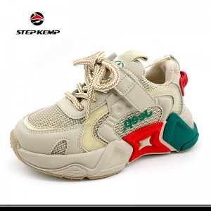 New Style Casual Breathable PU Mesh Sports Shoes