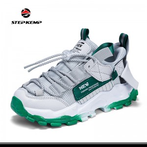 Mga Sapatos sa Mga Lalaki nga Babaye nga Tennis Running Lightweight Breathable Sneakers para sa mga Bata
