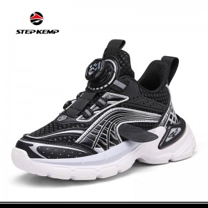 Boys Girls Kids′ Sneakers Mesh Breathable Lightweight Running Casual Shoes