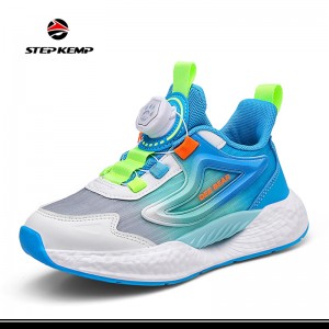 Boys Girls Kids′ Sneakers Mesh Breathable Lightweight Running Shoes