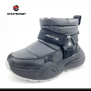 Unisex-Child Snow Boots Winter Waterproof Slip Resistant Cold Weather Shoes