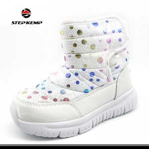 New Arrivals Beautiful Warm Unisex Kids Snow Boots Anti-Slip Winter Shoes