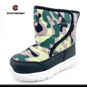 Winter Fashion Design Bata Non-Slip Boots Kids Outdoor Snow Walking Warm Boots