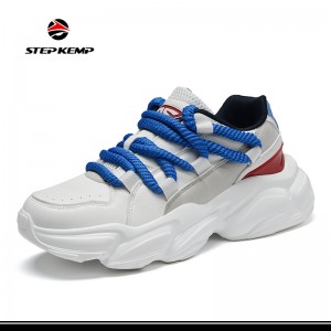Herr Dam Chunky Sneakers Plattform Mesh Pappa Walking Running Skor