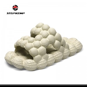 Mens Summer Bubble Slides mei Charms Outdoor Bubble Massage Slippers