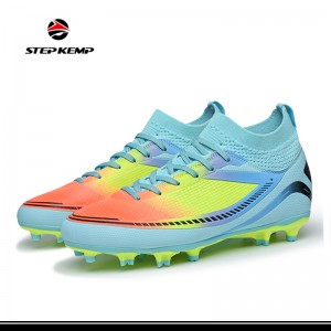 MID Cut TPU Cleats Sole Training Men Shoes Football Football Outdoor Customize