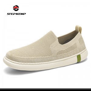Men′s Loafers Spirante Flyknit Footwear Pogranda Sneaker Glit-sur Promenantaj Ŝuoj