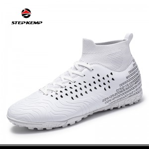 High Top Rubber Football Soccer Boots Professional Athletic Training Shoes
