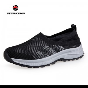 Chaussures de sport légères et respirantes à semelle souple Flyknit creuses en maille simple pour garçons et filles