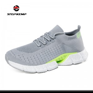 New Design Leisure and Comfort Knitted Sport Runnig Shoes