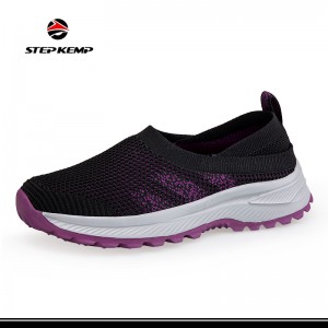 Giày thể thao đế mềm đơn lưới rỗng Flyknit dành cho bé trai và bé gái thoáng khí