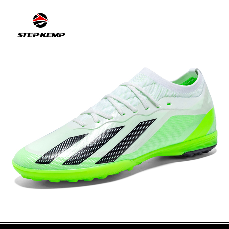 New Design Flyknit Inventory or Customized TPU Rb Outsole Soccer Football Shoes