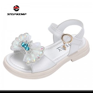 Girl Children Fashion Designer Cute Bowknot Pearl Party Sandals