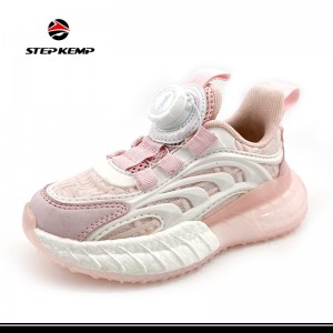 Girls Kids′ Sneakers Mesh Sports Breathable Lightweight Running Shoes