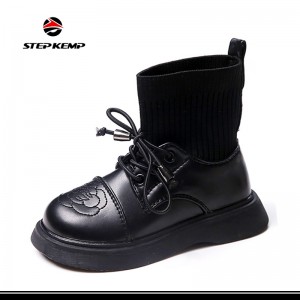 Atsikana a Atsikana Nyengo Zonse Flyknit Sock Casual Boots Nsapato