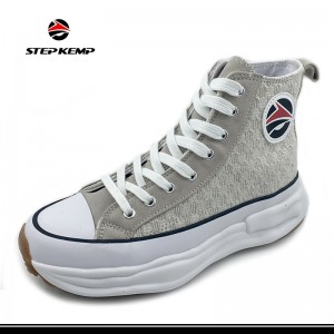 Unisex High Top Flyknit Sneakers Fashion Klasik Nyaman Skate Shoes