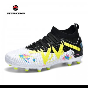 Dhuwur Top New Design Flyknit Inventory Customized TF lan Fg Soccer Football Shoes