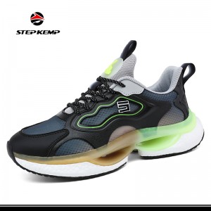 Kumportableng Jaka Material Sneaker Men Sport Shoes para sa Pagtakbo