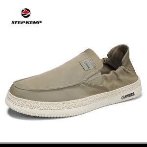 Wholesale Casual Mens Slip on Canvas Shoes Leisure Loafers