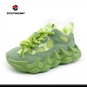 Awọn ọmọ wẹwẹ Breathable Sneakers Apapo Lightweight Easy Rin Casual Sneaker
