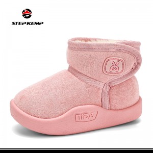 Mga Sapatos na Mainit sa Taglamig para sa Mga Lalaking Babae na may Cotton Lining para sa mga Toddler/Little Kids