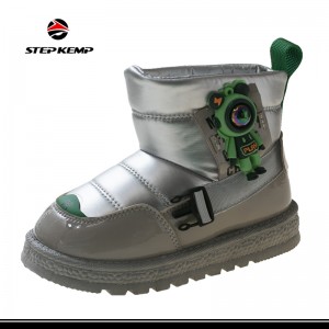 Bocah-bocah wadon Boots Salju Winter Outdoor Waterproof Slip Tahan Kadhemen Weather Shoes