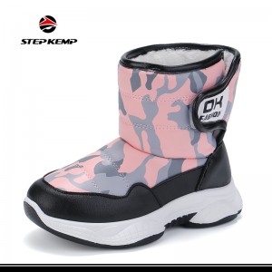 ເກີບເດັກນ້ອຍຍິງ Snow Boots ເດັກຊາຍເດັກນ້ອຍລະດູຫນາວ Boots ອົບອຸ່ນກັນນ້ໍາເກີບນອກ
