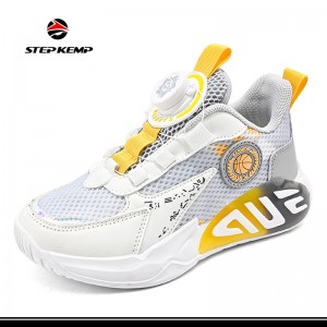 Mga Bata nga Bag-ong Estilo nga Sneakers Casual Running Tennis Light Sport Shoes