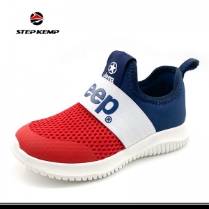 ළමා Flyknit Sport Fashion Sock පාවහන් Sneakers මත ස්ලිප්