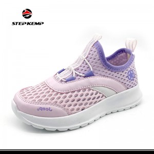 Kids Casual Girl Sport Shoes Purple Running a Foot Lazy Sneakers