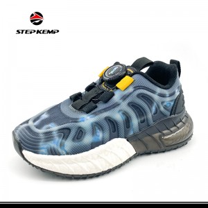 Izingane Zithuthukisa I-Outsole Sport Strap Athletic Running Shoes for Boys Girls