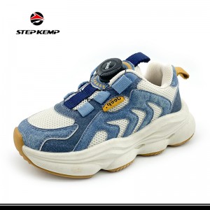 Toddler/Little Kid Boys Girls Lightweight Breathable Sneakers Strap Athletic Tennis Shoes