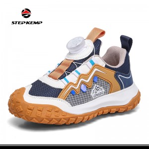Budak awéwé HikingAthletic Outdoor Sneakers Slip Tahan Kasual Sapatu