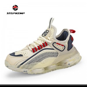 Izingane Tennis Breathable Running Walking Shoes Fashion Sneakers for Boys and Girls