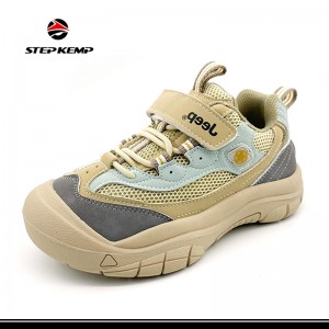 Kids Sneakers Lightweight Tennis Camping Athletic Khaki Running Shoes