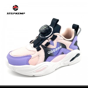 Children′s Outdoor Sports Mesh Breathable Shock-Absorbing Non-Slip Running Shoes