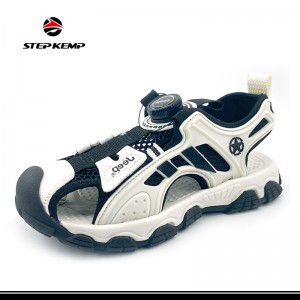 Mga Sandal sa Mga Lalaki nga Babaye nga Sirado ang Toe Toddler Sport Walking Hiking Sneaker