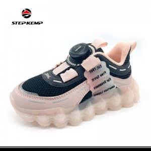 Awọn ọmọ wẹwẹ Ọdọmọde Breathable Sneakers Athletic Training Tennis Rin Shoes