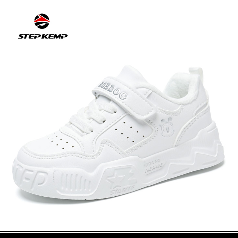 Pantofi de jogging albi personalizați pentru copii Pantofi casual pentru copii Pantofi de skate