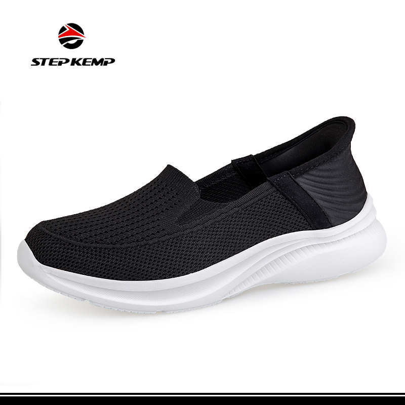 Pantofi sport pentru femei Flyknit, cu fund plat, pantofi de alergare
